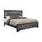 Global Furniture Usa Traditional Glam Croc Pompei Metallic Grey Full Bed Group With Led 2875 - alternate 2